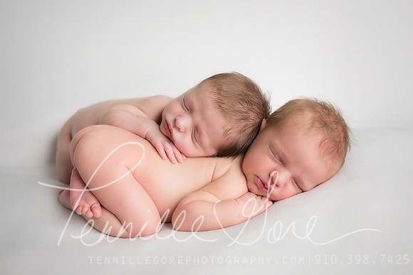 Newborn Twins, baby boy and girl, Wilmington, NC Newborn and Baby Photographer