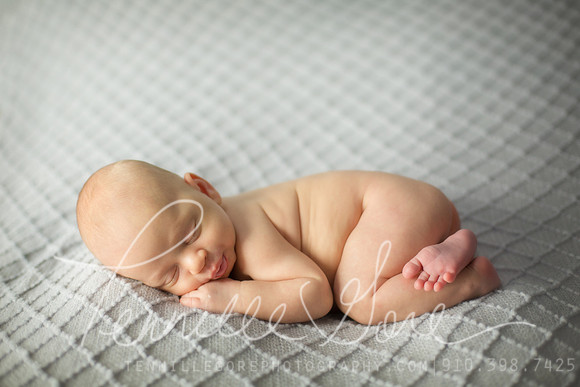 Newborn Baby on Blanket